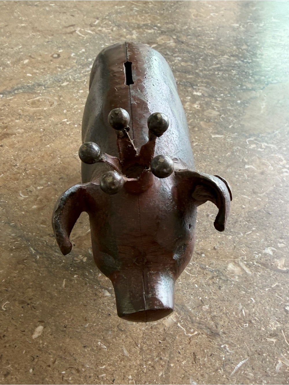 VERY RARE Jan Barboglio Crowned Pig Bank - Picture 11 of 11